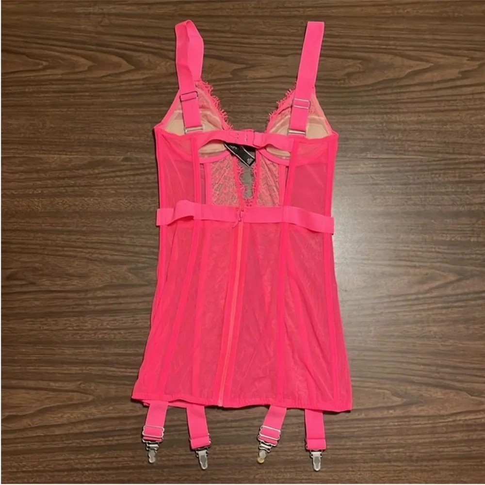 NEW Victoria’s Secret 34C Very Sexy Garter Slip Bustier Corset NWT - Picture 2 of 3